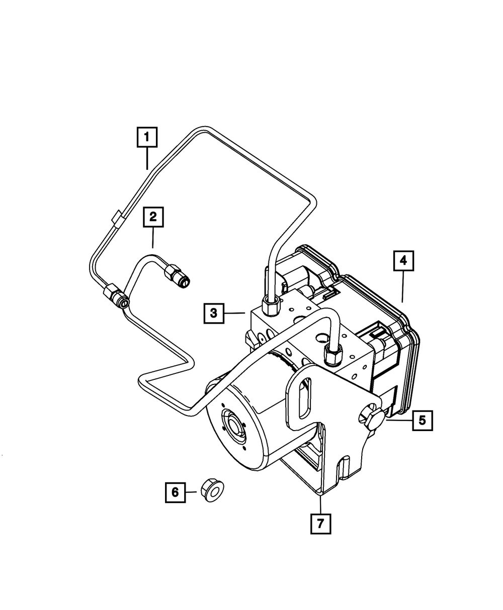 Anti-Lock Brake System Module - Mopar (68727588AA)