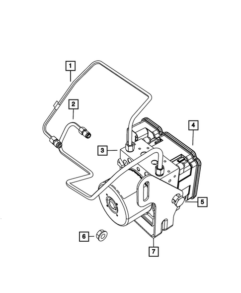 Hydraulic Control Unit, Brake Tubes and Hoses for 2025 Dodge Durango #2