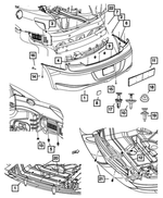 68004596AD - : Rear Fascia for Mopar Image