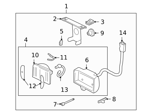 Bulbs - Chassis for 1996 Oldsmobile Bravada #1