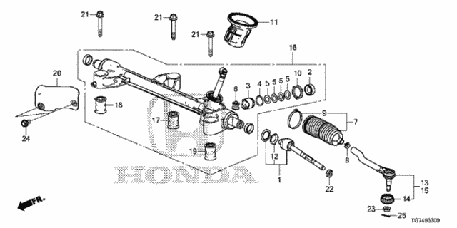 Steering Gear Box for 2016 Honda Pilot #0