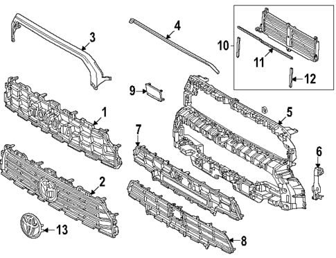 Grille & Components for 2025 Toyota 4Runner #0