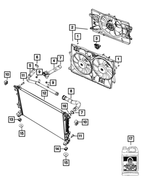 6508772AA - Cooling: Hex Flange Nut for Mopar Image image