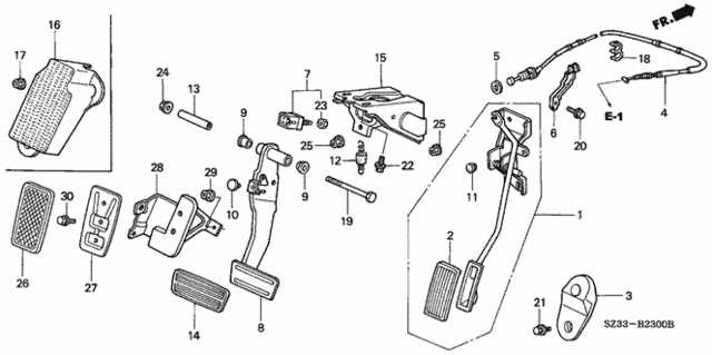 Pedal for 2002 Acura RL #0