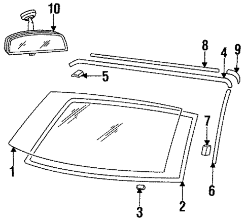 Reveal Moldings for 1994 Porsche 928 #0