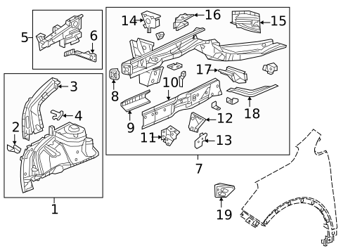 Structural Components & Rails for 2016 Buick Envision #0