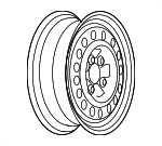 9595642 - Suspension: Wheel, Steel for Buick: LaCrosse, Rendezvous | Chevrolet: Impala, Monte Carlo, Uplander | Pontiac: Aztek, Bonneville, Grand Prix | Saturn: Vue Image
