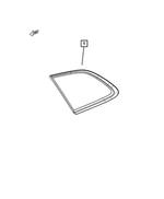 68377751AB - Glass: Quarter Window Glass, Left for Mopar Image image