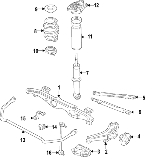 Rear Suspension for 2015 Mini Cooper #4