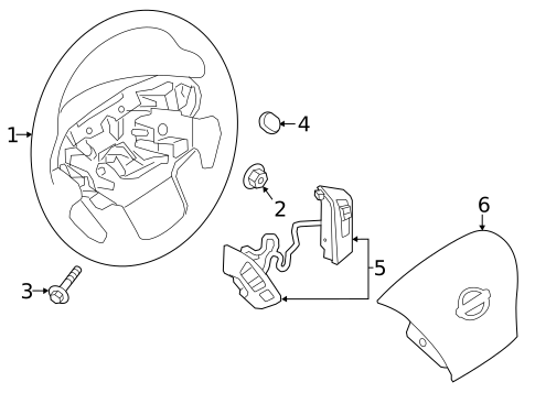 Steering Wheel & Trim for 2019 Nissan TITAN XD #0