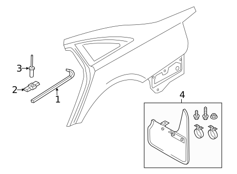 Exterior Trim - Quarter Panel for 2013 Audi A6 #0