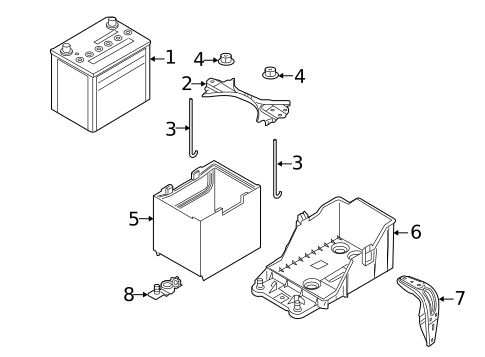Battery & Related Components for 2016 Scion iA #0