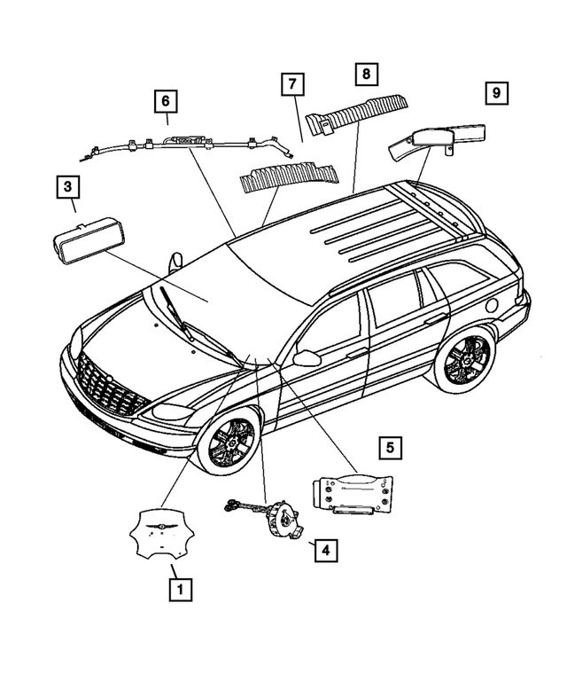 YJ60XDVAE - Electrical: Driver Air Bag for Mopar Image image