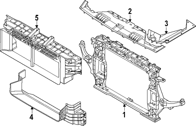 64101T6500 - : Radiator Support for Hyundai Image