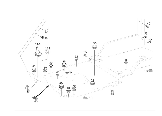 3819971486 - Body Shell: Stop Plug for Mercedes-Benz: G55 AMG, G550, G550 4x4, G63 AMG, G65 AMG Image image