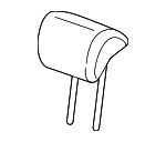 82940THRL81ZD - : Headrest Assembly Rear Center *NH781L* (Leather) (Mocha Gray) for Honda: Odyssey Image