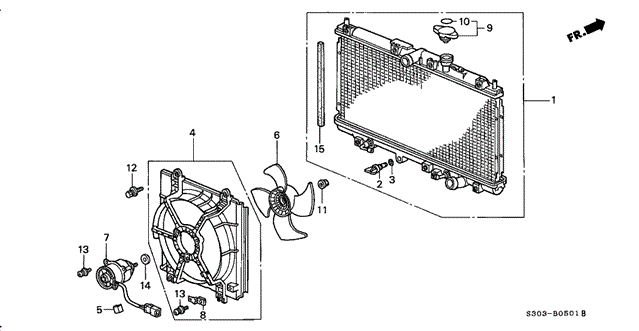 Radiator (Toyo) for 1998 Honda Prelude #0