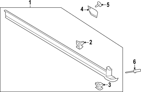 Exterior Trim - Pillars for 2016 Ford Escape #0