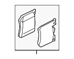 34108842388 - Brakes: Brake Pads for BMW Image
