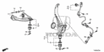42524SNA003 - Chassis: CLIP, CONNECTOR (BLACK) for Honda Image