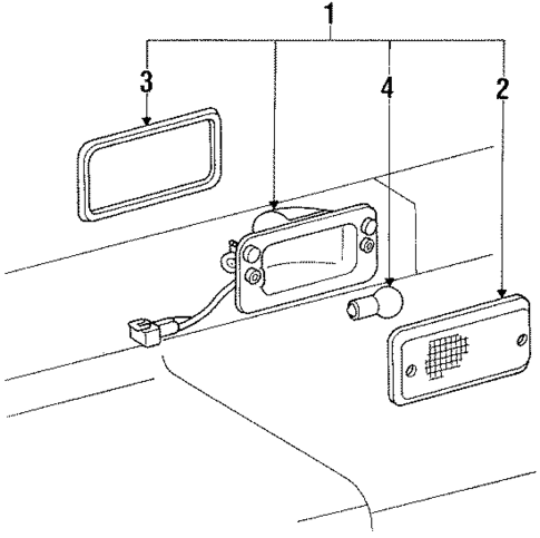 Backup Lamps for 1990 Toyota 4Runner #0