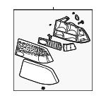 16524596 - Electrical: Lens &amp; Housing for GMC: Jimmy, Sonoma | Oldsmobile: Bravada Image