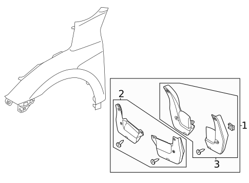 Exterior Trim - Fender for 2019 Honda Civic #0