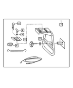 82201480 - Mopar Accessories - Component Parts: Bike Carrier Kit for Mopar Image