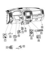 68395133AA - Electrical: Ignition Switch for Ram: 1500, 2500, 3500 Image