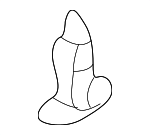 99959151340 - Body: Belt Weather-strip Clip for Porsche: 911, Boxster, Cayman Image