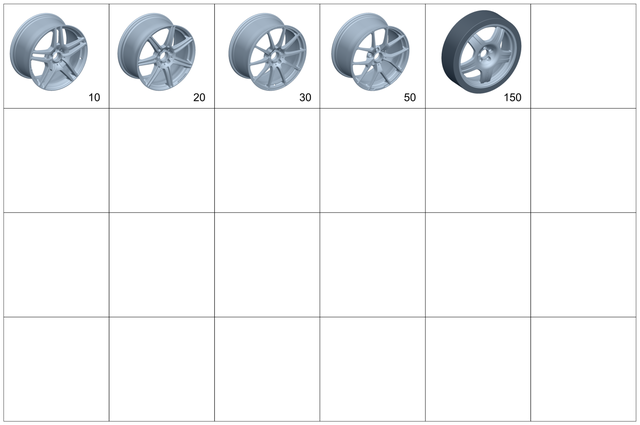 4017303 - Wheels: Balancing Weight for Mercedes-Benz: AMG GT, AMG GT Black Series, AMG GT C, AMG GT R, AMG GT S, SLS AMG Image