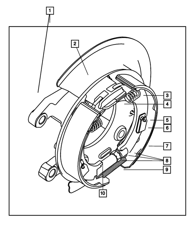 5018553AA - Parking Brake: Park Brake Shoe Return Spring for Mopar Image