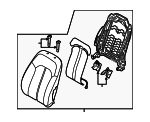 88400C2000SMH - Body: Seat Back Assembly for Hyundai Image