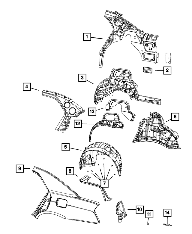 5112986AA - Body Sheet Metal Except Doors: Vapor Canister Bracket, Right for Mopar Image