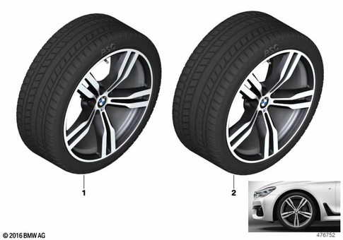 Complete Wheel Winter for 2019 BMW 740eX #5