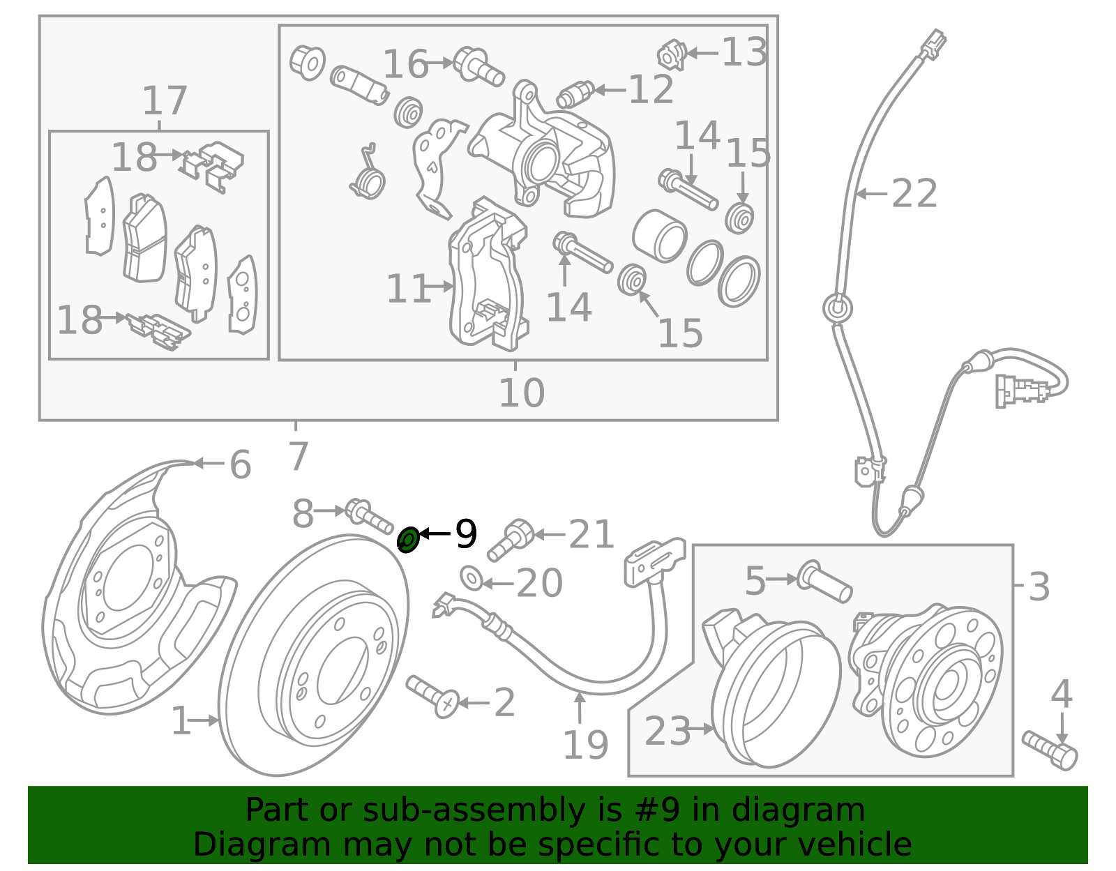 13603-10006K - Caliper Assembly Washer 2004-2025 Kia | Kia.Parts Store