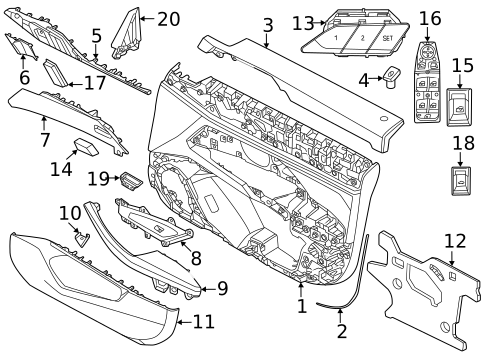 Interior Trim - Front Door for 2023 BMW 330i #3