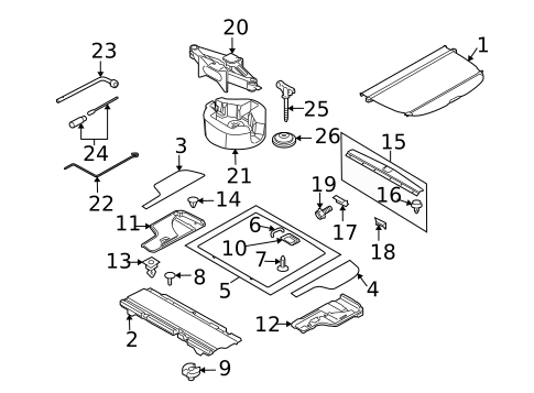 Interior Trim - Rear Body for 2012 Subaru Outback #0