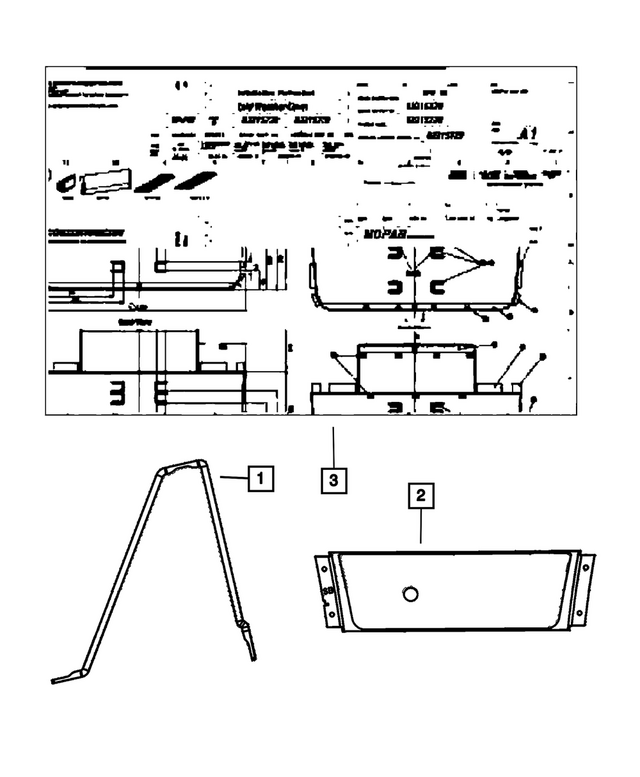 « 68526832AA –  : Calandre Du Radiateur Housse pour Mopar Image »
