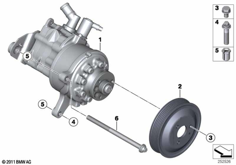 Power Steering Pump for 2014 BMW 535d #0