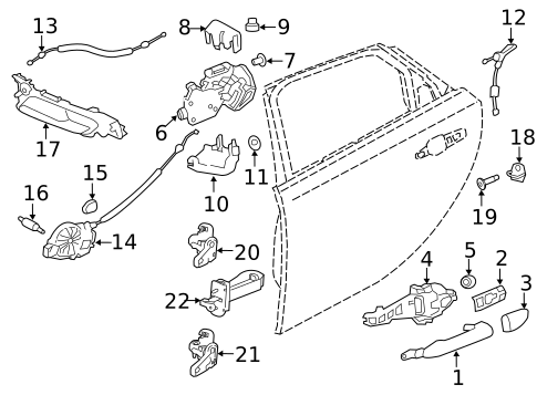 Lock & Hardware for 2017 Jaguar XF #1