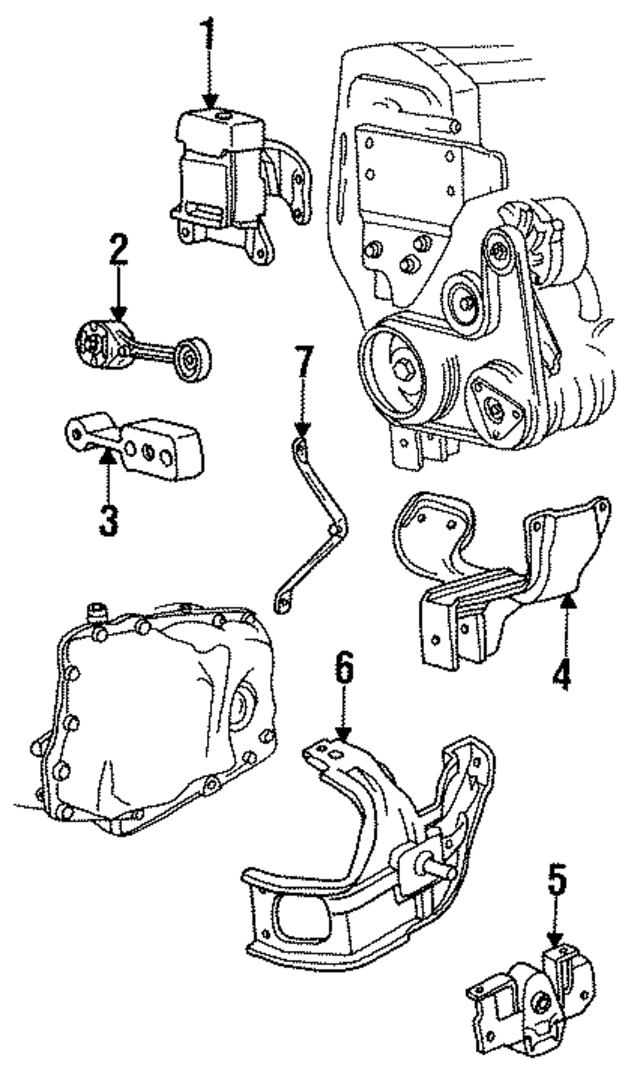 22146520 - Engine: Mount Assembly for GM Image