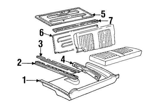 Interior Trim - Rear Body for 1995 Buick Commercial Chassis #0