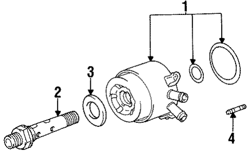 Oil Cooler for 1999 Toyota Celica #0
