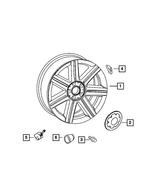 5096856AA - Wheels, Covers and Jacks: Wheel Nut for Mopar Image