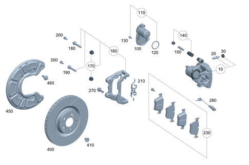 Rear Wheel Brake for 2019 Mercedes-Benz GLC63 AMG #0