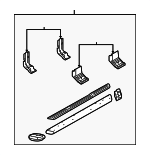 4C3Z16451AAA - Body: Step Bar Assembly for Ford: F-250 Super Duty, F-350 Super Duty, F-450 Super Duty, F-550 Super Duty Image