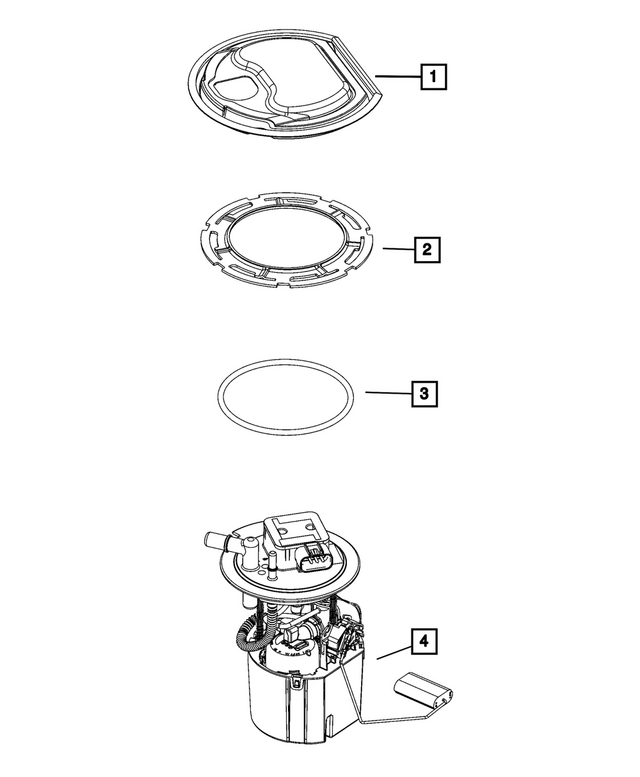 68589855AD - Fuel and Accelerator Pedal: Fuel Pump for Jeep: Cherokee Image