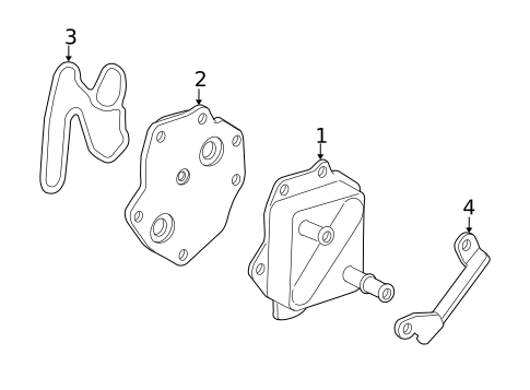 Engine Oil Cooler for 2021 Toyota Tundra #0