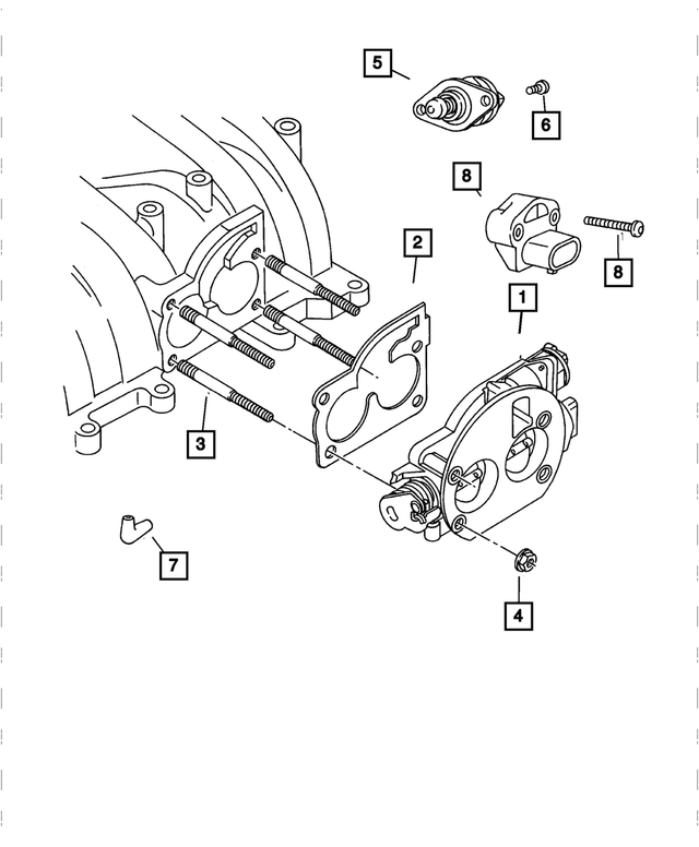 5003467AA - Fuel: A.i.s. Motor Screw for Mopar Image